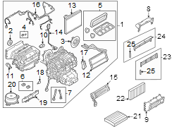 Image of HVAC Heater Core image for your 2006 Land Rover Range Rover Sport   