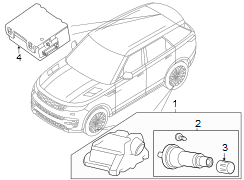 Image of Tire Pressure Monitoring System (TPMS) Valve Stem Cap image for your 2022 Land Rover Range Rover   