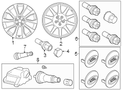 Image of Wheel Lock Set image for your 2019 Land Rover Range Rover Sport  HST Sport Utility 