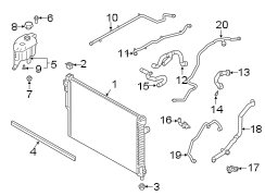 Image of Engine Coolant Reservoir image for your 2015 Land Rover Range Rover Sport  HSE Sport Utility 