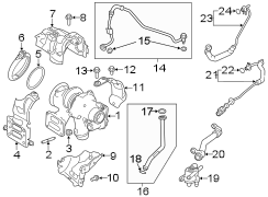 Image of Intercooler Hose image for your 2020 Land Rover Range Rover Evoque  R-Dynamic SE Sport Utility 