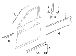 Image of Door Molding (Lower) image for your 2022 Land Rover Defender 110   