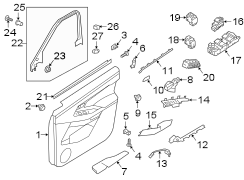 Image of Door Window Molding image for your 2023 Land Rover Range Rover Evoque   