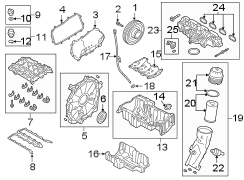 Image of Engine Oil Pan image for your 2022 Land Rover Range Rover Evoque 2.0L Ingenium MILD HYBRID EV-GAS (MHEV) A/T HST Sport Utility 