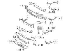 Image of Bumper Impact Bar Bracket image for your 2019 Land Rover Range Rover Sport  Autobiography Dynamic Sport Utility 