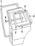 REAR DOOR. DOOR & COMPONENTS. EXTERIOR TRIM. Diagram