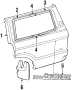 QUARTER PANEL. EXTERIOR TRIM. GLASS. OUTER COMPONENTS. Diagram