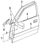 Diagram FRONT DOOR. DOOR & COMPONENTS. for your 2010 TOYOTA YARIS