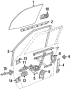 Diagram FRONT DOOR. GLASS & HARDWARE. for your 2010 TOYOTA YARIS