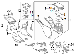 Image of Console Mat (Upper) image for your 2010 Toyota Camry  SE SEDAN 