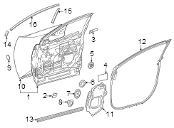 Image of Door Shell (Front) image for your 2010 Toyota FJ Cruiser   