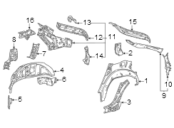 Image of Coil Spring Pocket (Rear) image for your 2011 Toyota Camry   