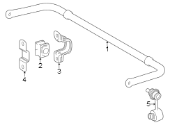 Image of Suspension Stabilizer Bar Bushing (Rear) image for your 2018 TOYOTA Prius C