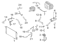 Image of Drive Motor Inverter Cooler. Radiator Assembly. Drive Motor Inverter. image for your 2008 Toyota RAV4   