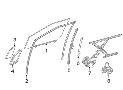 Image of Window Channel (Front, Rear, Lower) image for your 2008 Toyota Highlander   