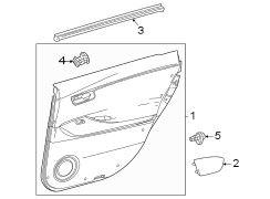 Image of Door Window Belt Weatherstrip (Rear) image for your 2004 Toyota Tundra   