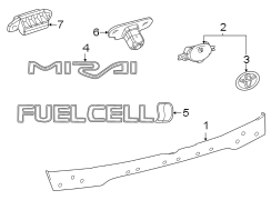 Image of Deck Lid Emblem image for your 2005 Toyota Solara  SLE COUPE 