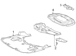 Image of Radiator Support Splash Shield (Rear, Lower) image for your 2013 Toyota Avalon  Hybrid XLE Sedan 