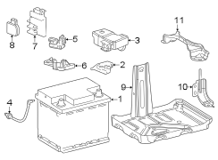 Image of Battery Terminal Cover image for your 2016 Toyota Camry  XSE Sedan 