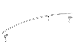 Image of Drip molding. MOULDING, Roof Side. image for your 2011 Toyota Matrix   