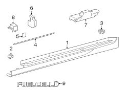 Image of Rocker Panel Guard image for your 2008 Toyota Corolla  CE SEDAN 