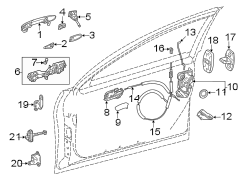 Image of Door Latch Cable (Front) image for your 2018 Toyota Camry   