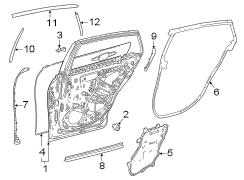 Image of Black Out Tape (Rear) image for your 2008 Toyota Avalon   