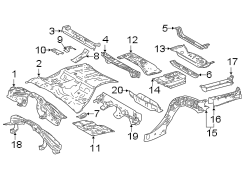 Image of Frame Rail End (Rear) image for your 2022 Toyota RAV4   