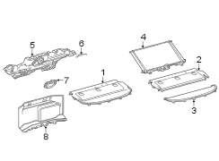 Image of Partition Panel (Front) image for your 2014 Toyota Camry  L Sedan 