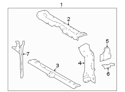 Image of Radiator Support Tie Bar (Lower) image for your 2023 Toyota Prius Prime   