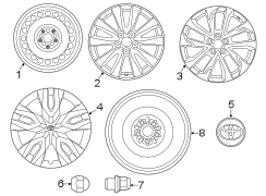 Image of Wheel, alloy. Wheel, Disc. Confirm the OEM logo. image for your 2011 Toyota Matrix  S Wagon 