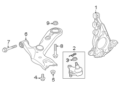 Image of Suspension Ball Joint (Lower) image for your 2013 Toyota Avalon   