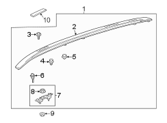 Image of Deck Lid Finish Panel Clip image for your 2021 TOYOTA COROLLA XSE Hatchback 2.0L M/T