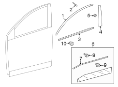 Image of Door Applique (Front) image for your 1997 Toyota Avalon   