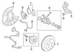 Image of Wheel Bearing and Hub Assembly (Rear) image for your 2019 Toyota Yaris   