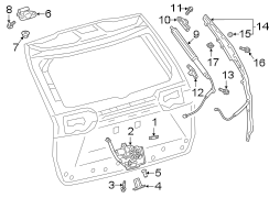 Image of Lock. Liftgate Latch. Trunk. image for your 2001 Toyota Avalon   