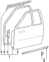 Diagram DOOR & COMPONENTS. for your TOYOTA T100