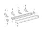 Diagram Exterior trim. for your 2011 TOYOTA TUNDRA Base Extended Cab Pickup Fleetside 4.0L  4WD