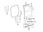 Diagram REAR DOOR. DOOR & COMPONENTS. EXTERIOR TRIM. for your 2004 TOYOTA TUNDRA