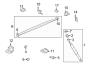 Diagram REAR SUSPENSION. SUSPENSION COMPONENTS. for your 2011 TOYOTA TUNDRA Base Extended Cab Pickup Fleetside 4.6L  RWD