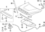 Diagram HOOD & COMPONENTS. for your 2005 TOYOTA AVALON LIMITED