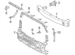 Image of Bumper Impact Bar Bracket (Front, Lower). A bracket used to attach. image for your 2006 Toyota Tundra   