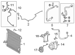 Image of A/C Refrigerant Line Bracket image for your 2023 Toyota Tundra 3.4L i-Force Max V6 FULL HYBRID EV-GAS (FHEV) A/T 4WD Platinum Crew Cab Pickup Fleetside 