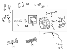 Image of HVAC System Wiring Harness image for your 2016 Toyota RAV4  SE Sport Utility 