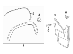 Image of Wheel Arch Molding (Front) image for your Toyota Tundra  