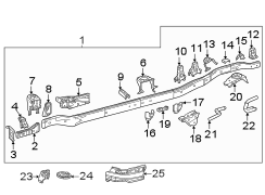 Image of Bracket. (Front, Lower). A Bracket used to attach. image for your 2022 Toyota RAV4   