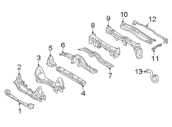 Image of Frame Crossmember image for your 2014 Toyota Sequoia   