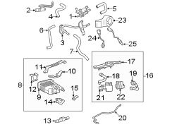 Image of Vapor Canister Bracket image for your 1997 Toyota Corolla   