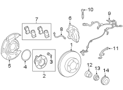 Image of Wheel Bearing and Hub Assembly (Front) image for your 2016 Toyota Land Cruiser   