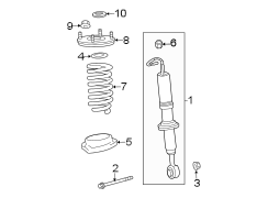 Image of Suspension Shock Absorber Mount (Front, Upper) image for your 2004 Toyota Matrix 1.8L A/T AWD XR Wagon 